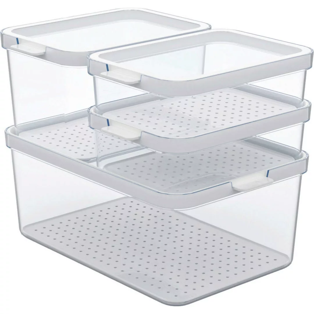 Rotho Kühlschrank Organizer CAUMA weiß B/H/L: ca. 20x22,5x28,5 cm günstig online kaufen