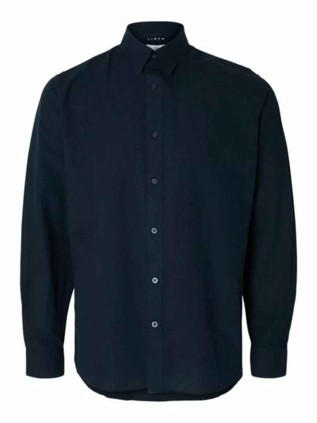 SELECTED HOMME Leinenhemd NEW-LINEN SHIRT unifarben günstig online kaufen