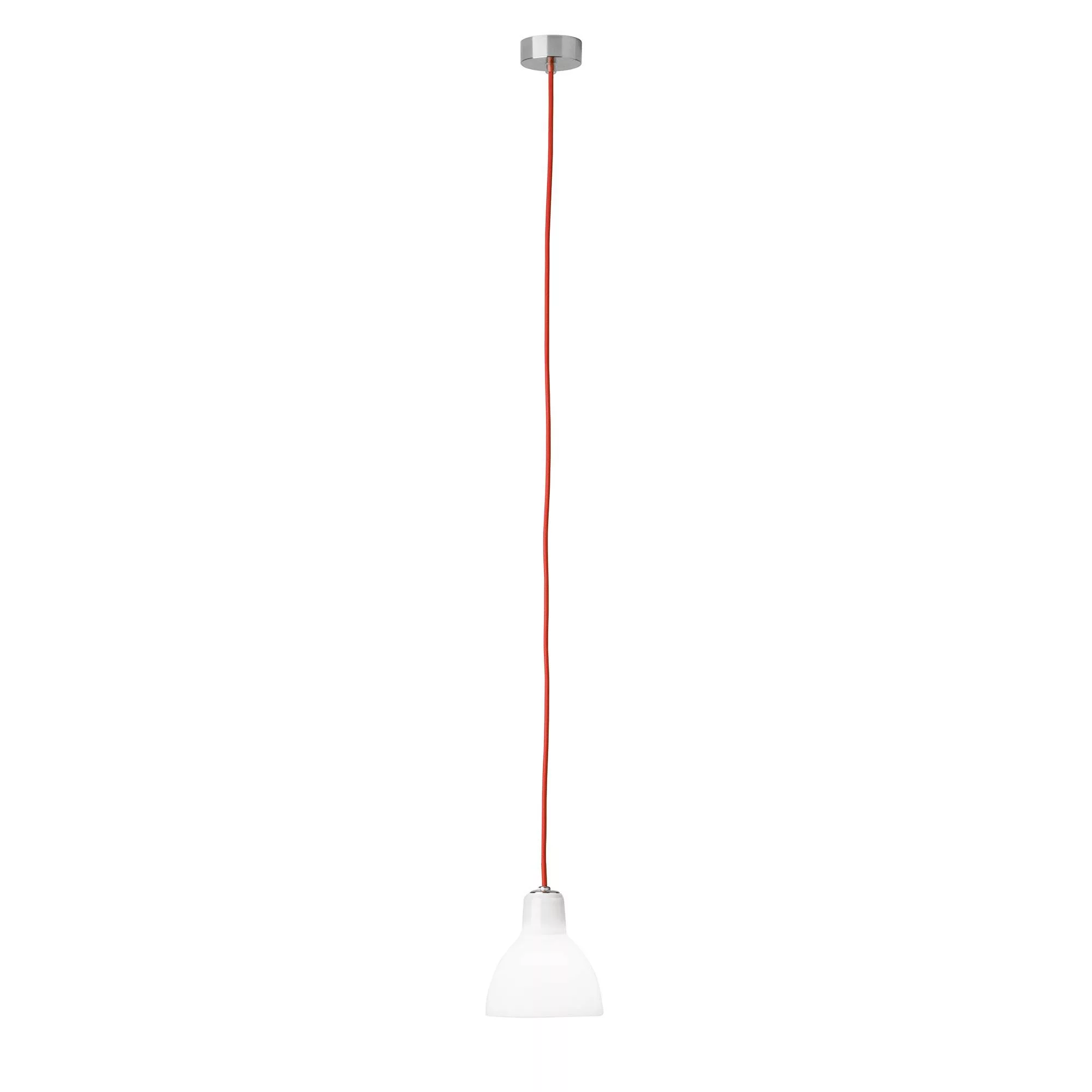 Rotaliana - Luxy H5 Pendelleuchte - weiß/glänzend/Kabel rot/Ø 13,5cm günstig online kaufen