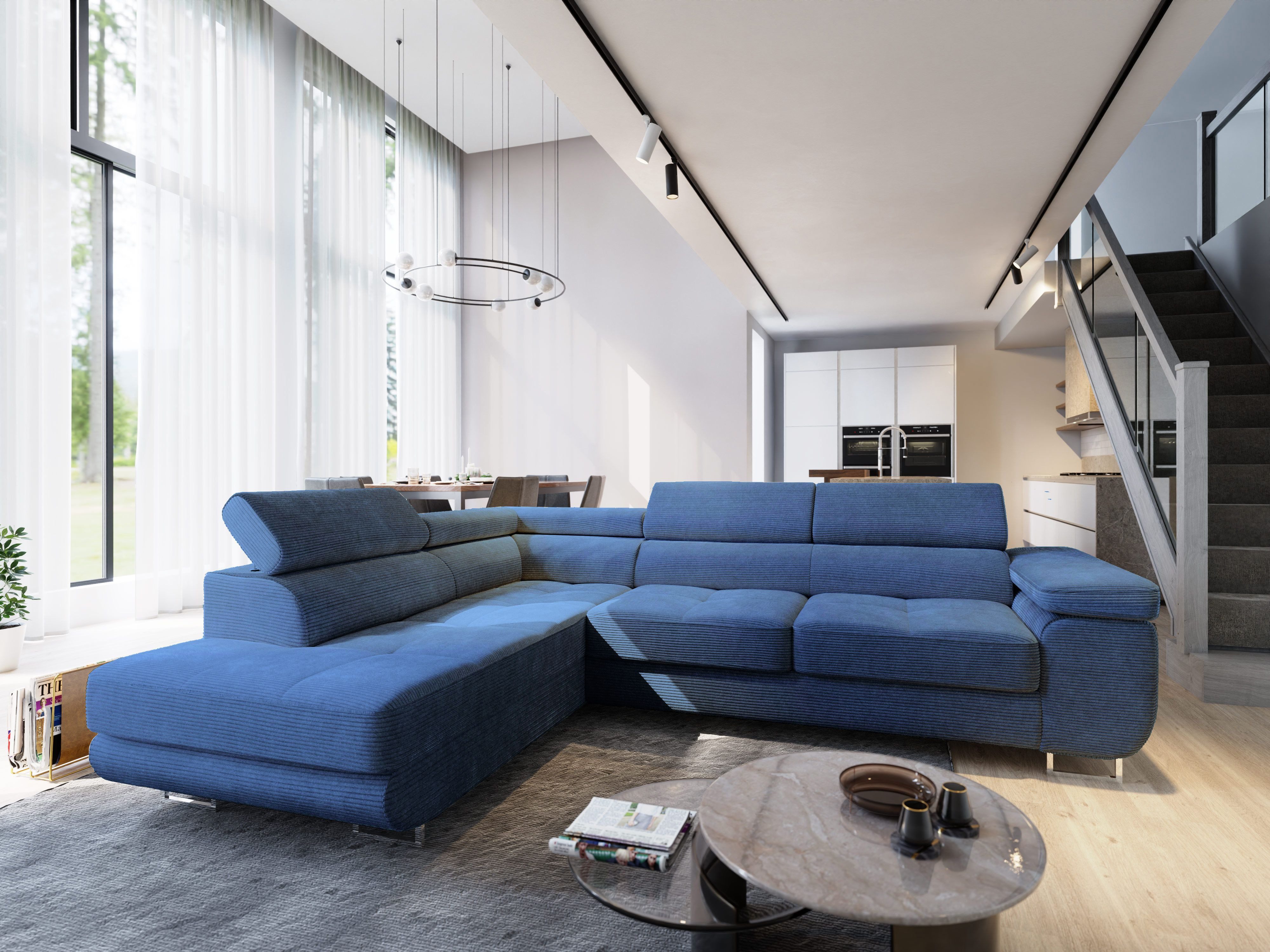 Masseno Ecksofa APIRO mit Schlaffunktion L-Form, günstig online kaufen