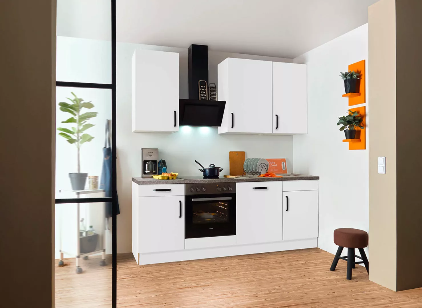 wiho Küchen Küchenzeile ""Simi", wahlweise mit E-Geräten, mit verstellbaren günstig online kaufen