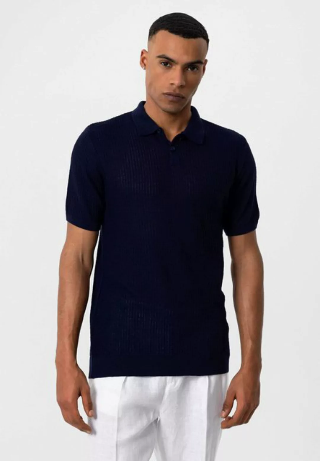 Antioch Poloshirt Lizbon - Polo Neck - Knit - Elastic Cuffs - Short Sleeve günstig online kaufen