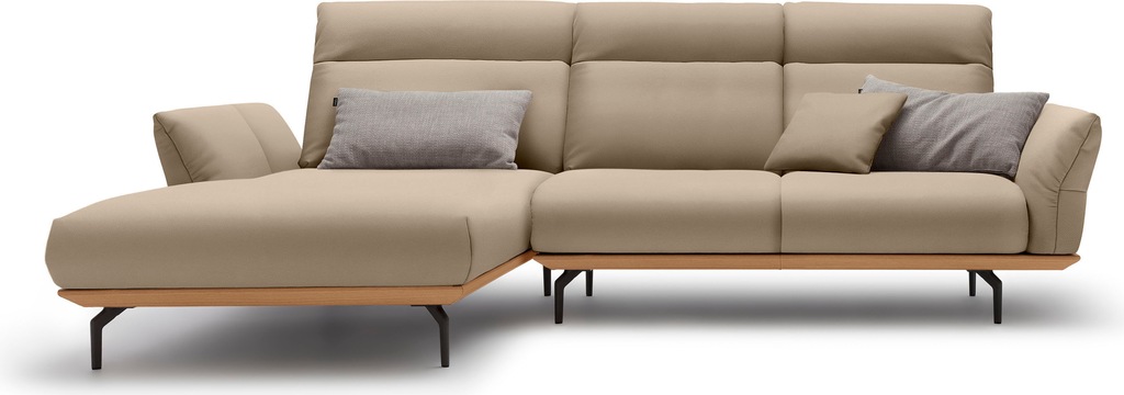 Creation BY ROLF BENZ Ecksofa "CR.460", Sockel in Eiche, Alugussfüße in umb günstig online kaufen