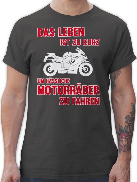 Shirtracer T-Shirt Das Leben ist zu kurz um hässliche Motorräder zu fahren günstig online kaufen