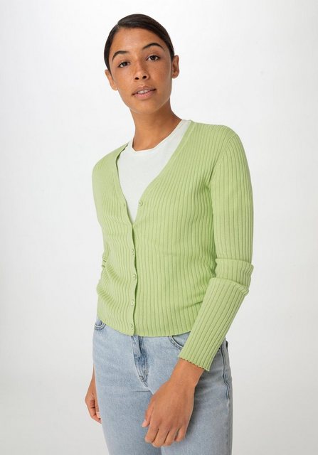 Hessnatur Strickjacke Slim aus reiner Bio-Baumwolle (1-tlg) günstig online kaufen