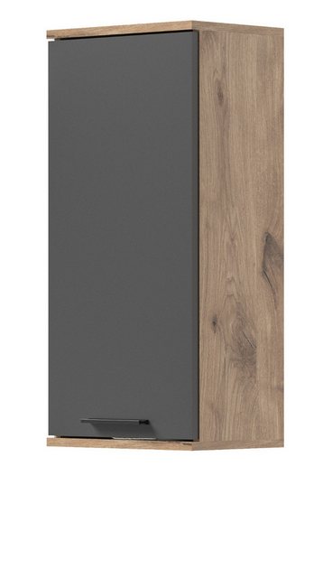 Inn.Furn Hängeschrank Tomaso (Badschrank grau und Nox Eiche, BxH 37 x 77 cm günstig online kaufen