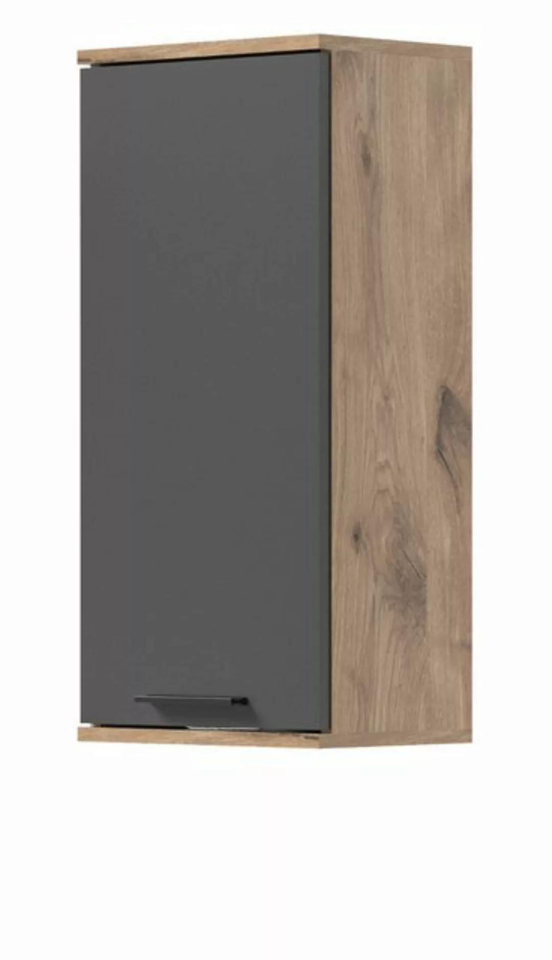 Inn.Furn Hängeschrank Tomaso (Badschrank grau und Nox Eiche, BxH 37 x 77 cm günstig online kaufen