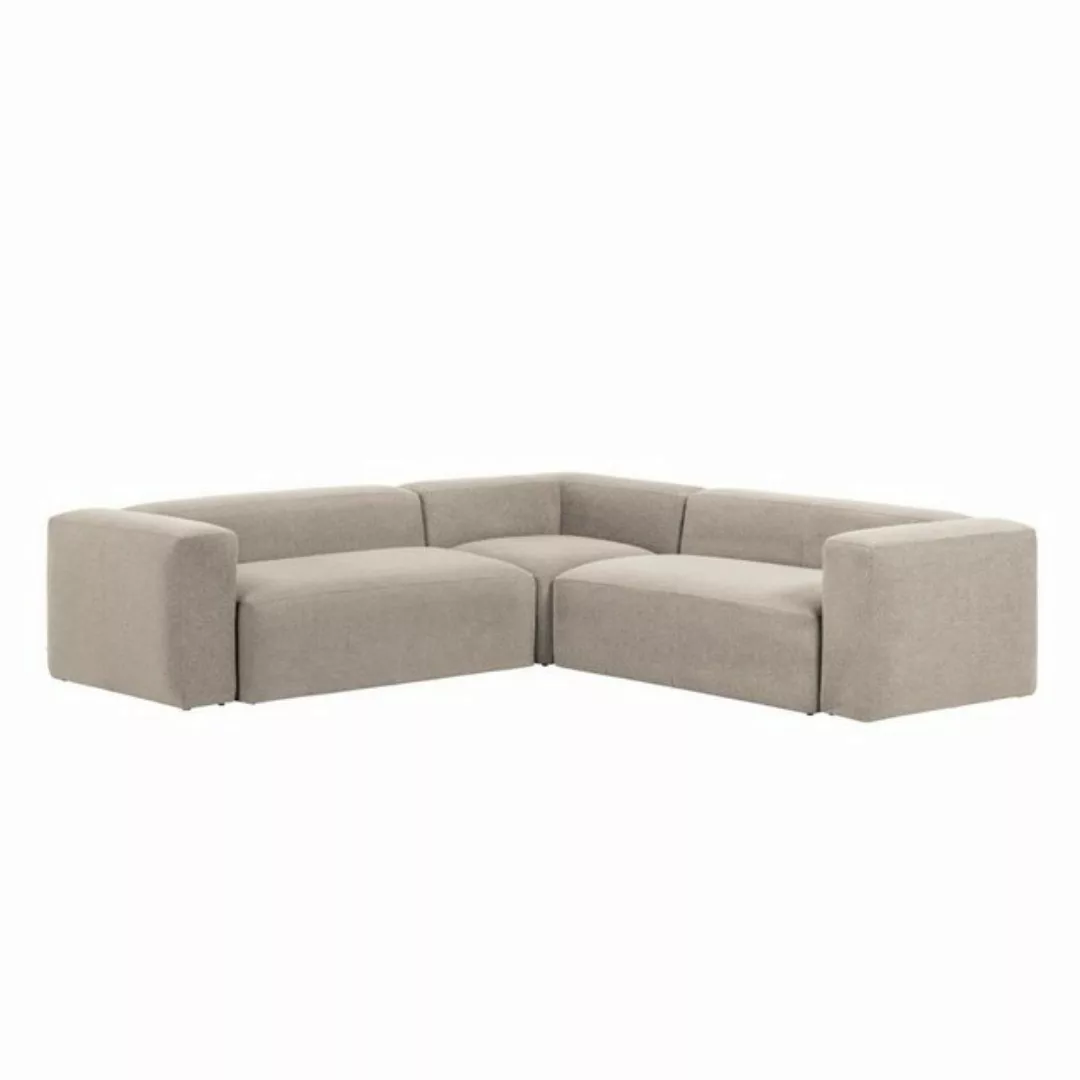 Natur24 Sofa Sofa Beige Blok 4-Sitzer 290x290cm Sitzgelegenheit Couch günstig online kaufen