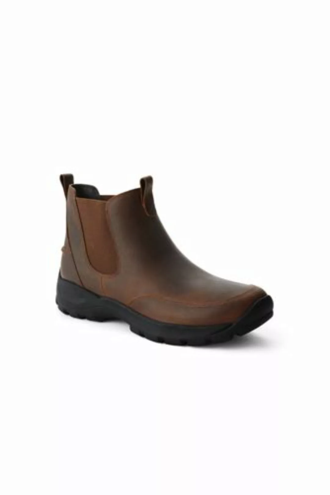 Allwetter Chelsea Boots aus Leder, Herren, Größe: 41 Weit, Braun, by Lands' günstig online kaufen