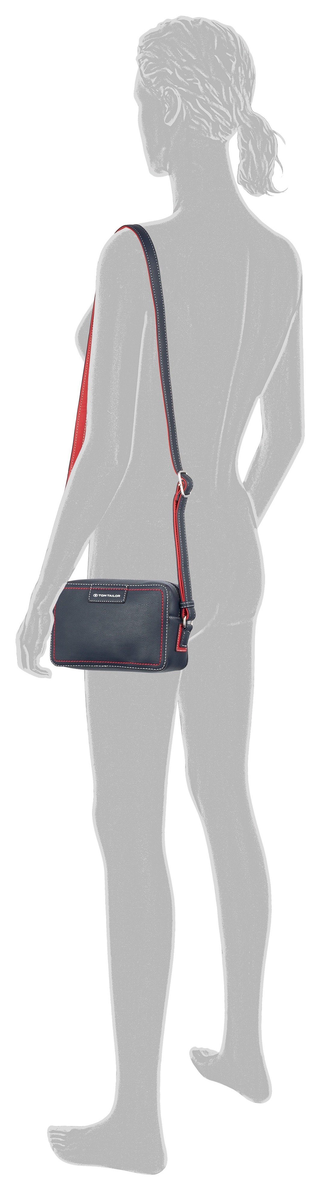 TOM TAILOR Handtasche "Miri Mare", maritimer Stil mit Kontrastnähten und du günstig online kaufen