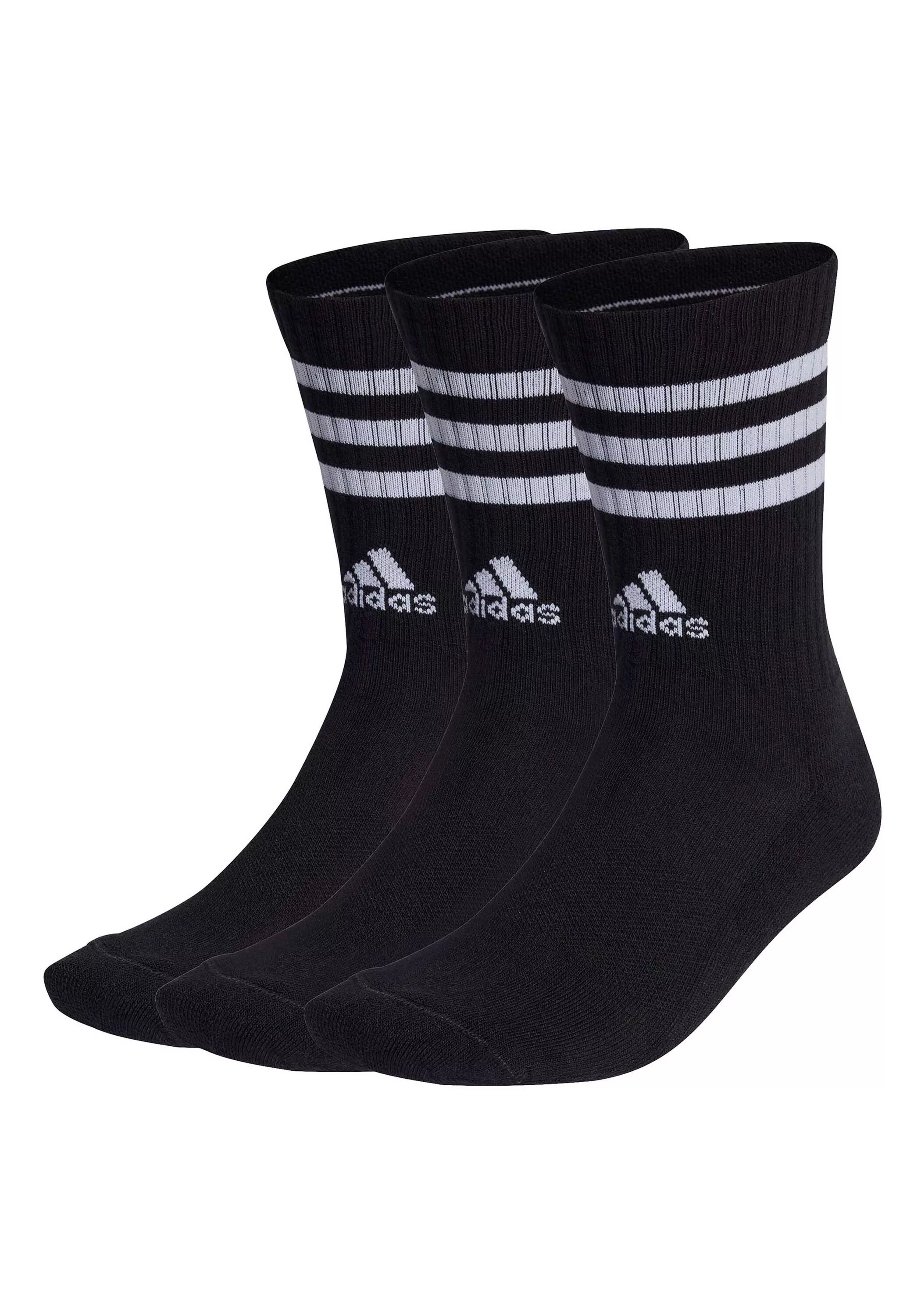 adidas Originals Kurzsocken "Socken 3-Streifen Cushioned Crew 3er Pack" günstig online kaufen