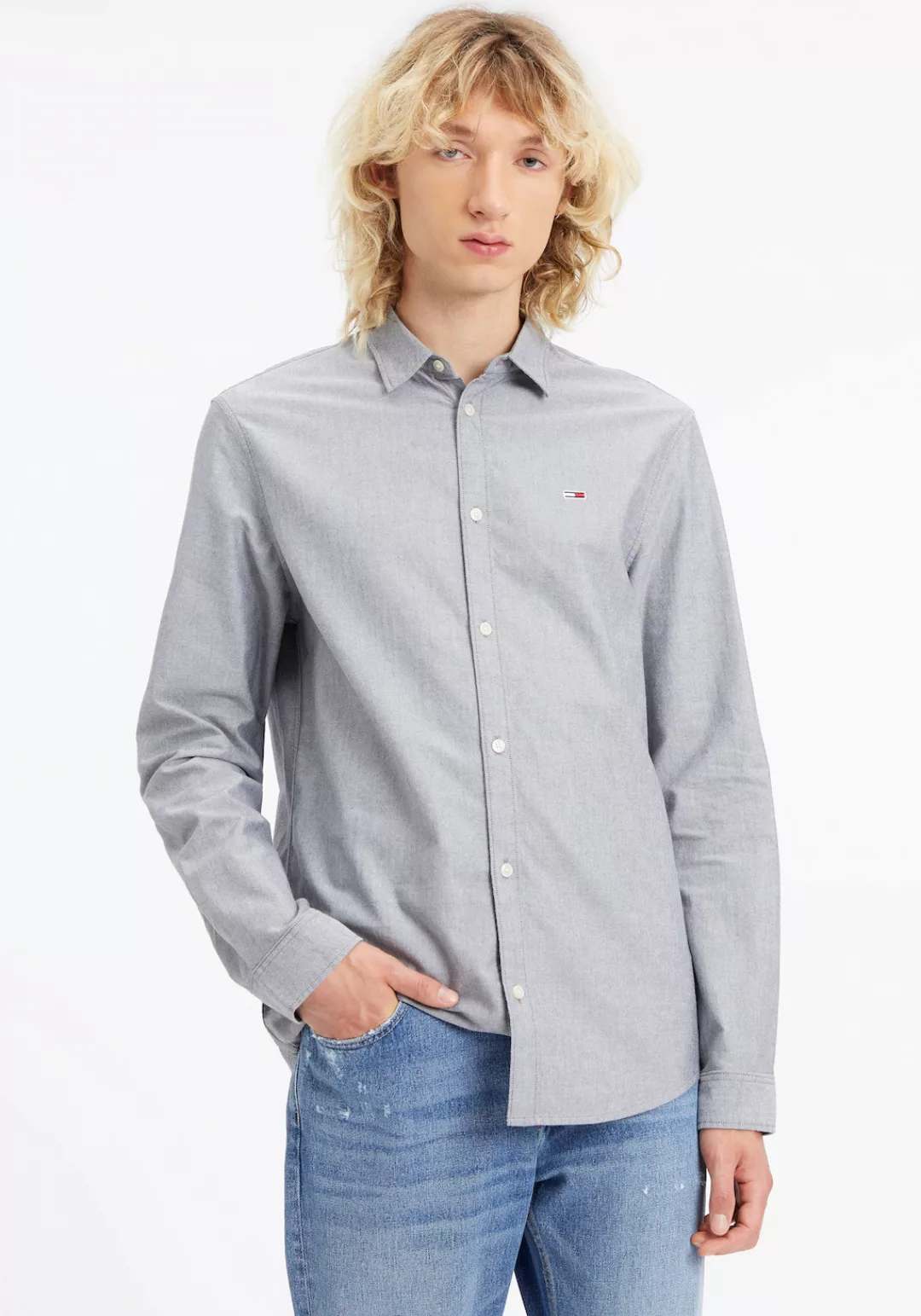 Tommy Jeans Langarmhemd "TJM CLASSIC OXFORD SHIRT", mit Knopfleiste günstig online kaufen