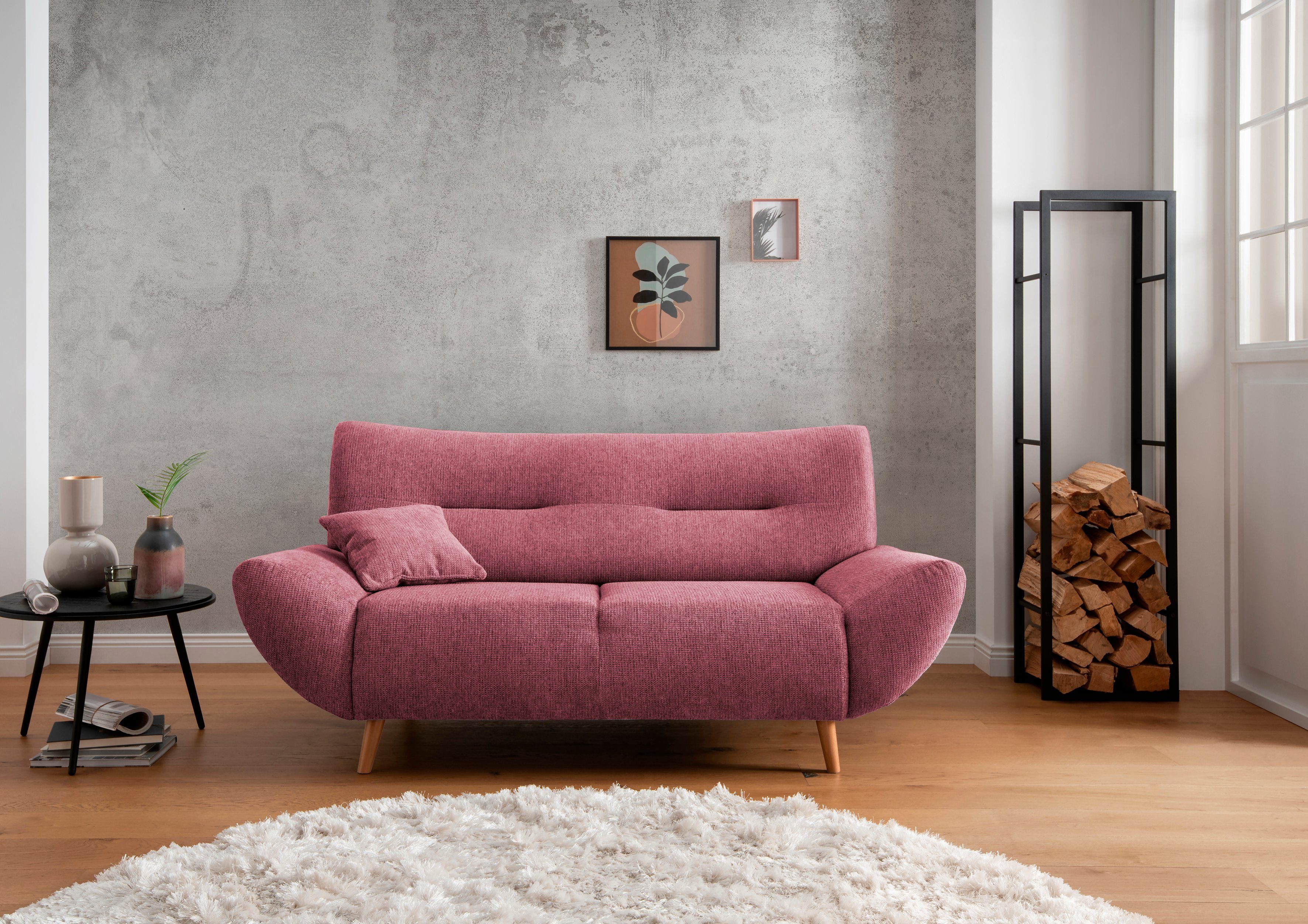 INOSIGN 2-Sitzer "Drago elegant und zeitlos, komfortabel, Holzfuß", frei im günstig online kaufen
