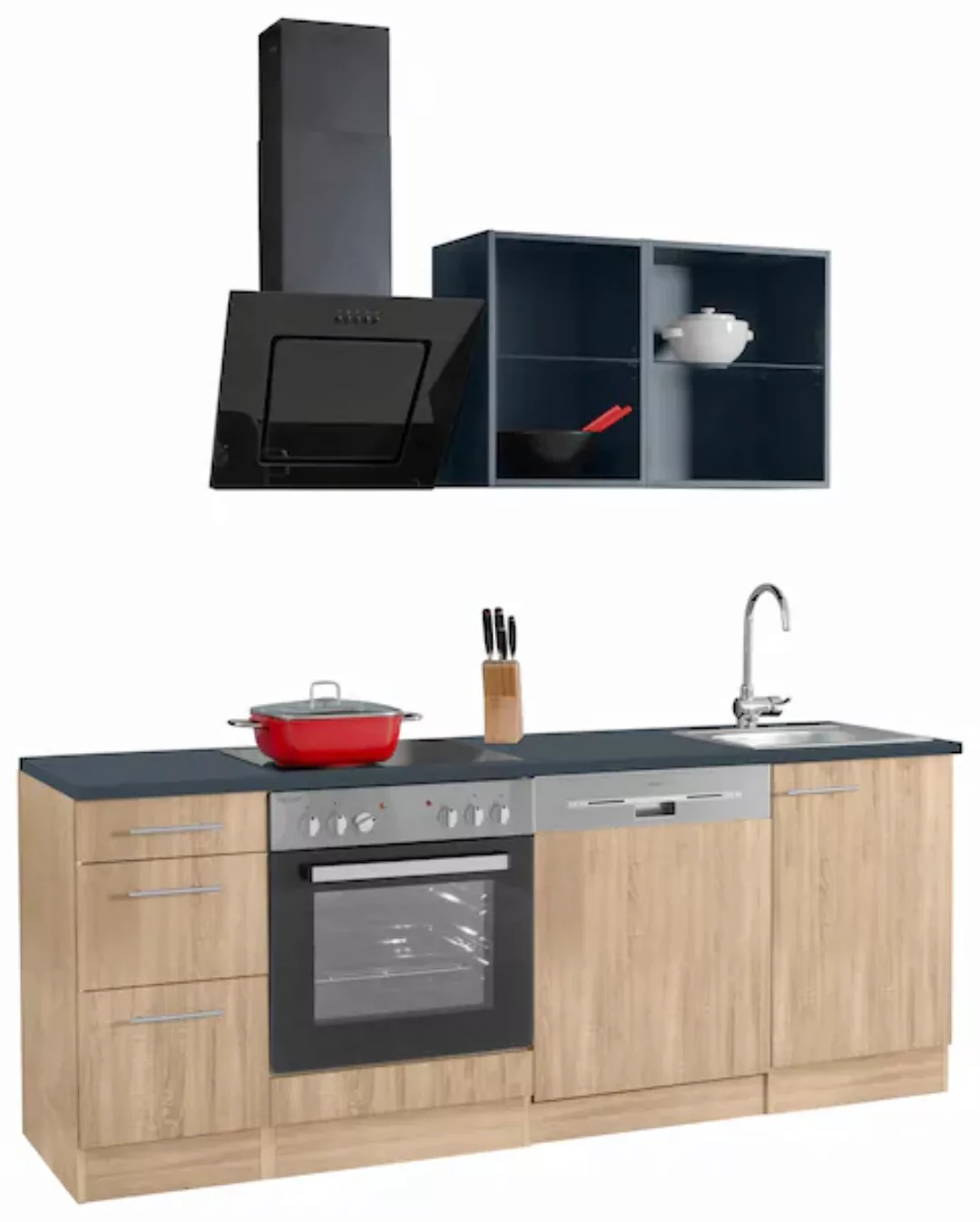 OPTIFIT Küchenzeile »Mini«, ohne E-Geräte, Breite 210 cm günstig online kaufen