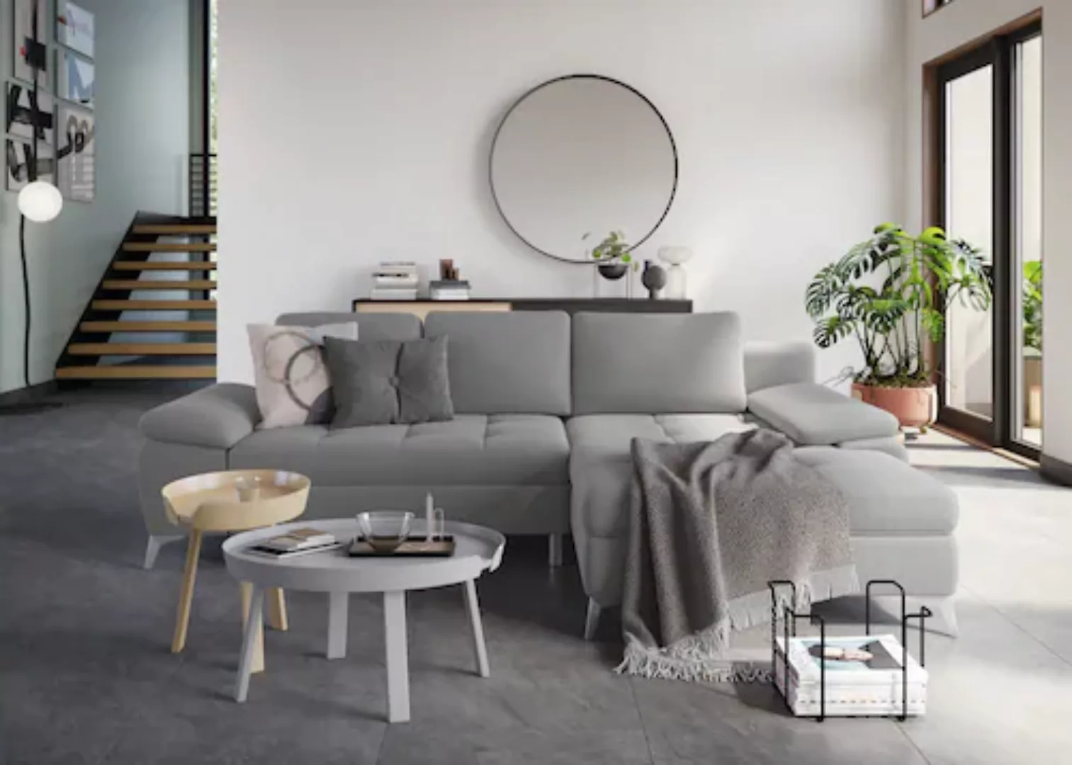 sit&more Ecksofa »Latigo L-Form«, mit Recamiere, wahlweise mit Bettfunktion günstig online kaufen