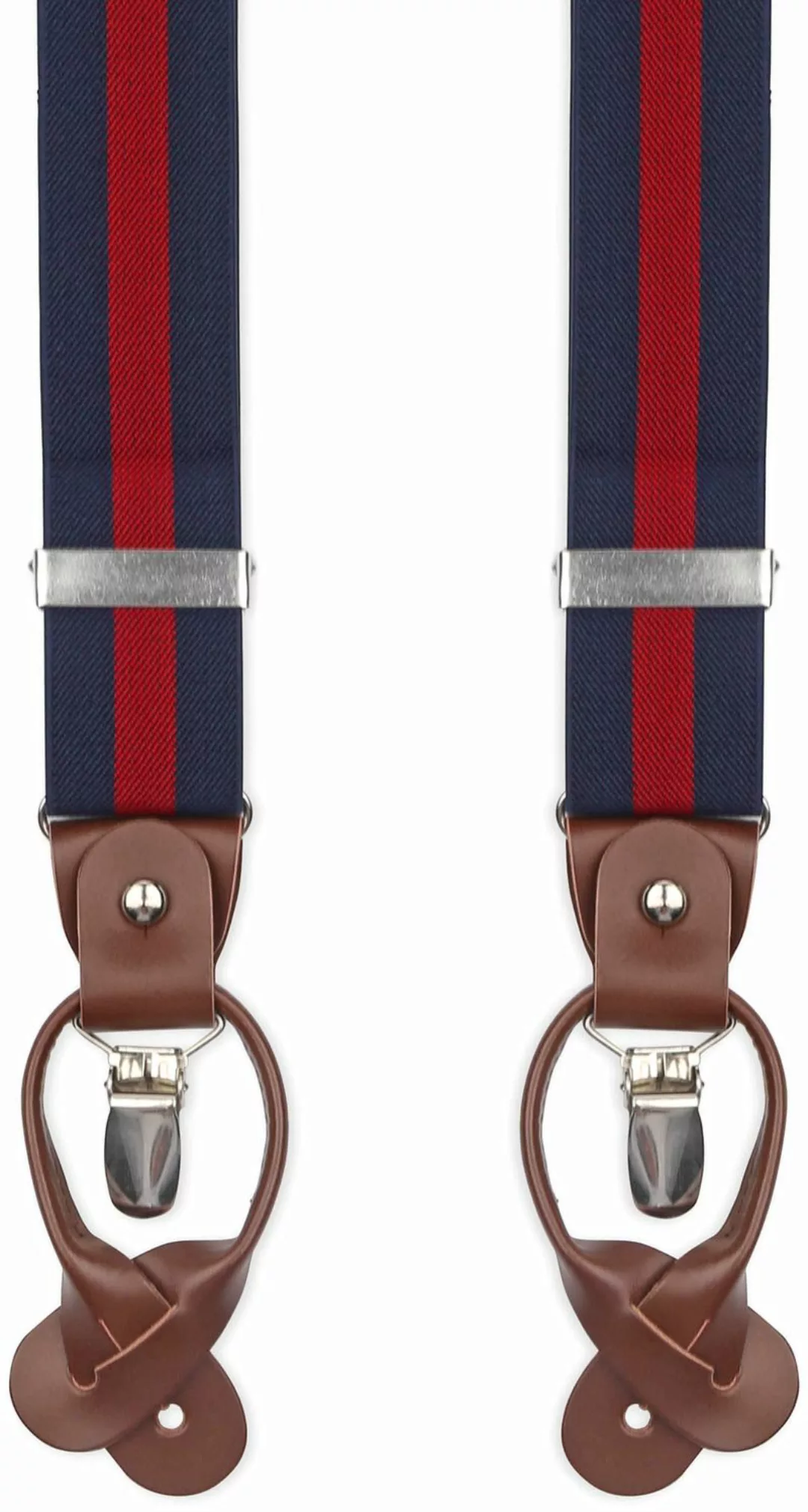 Suitable Luxe Hosenträger Navy Streifen Rot - günstig online kaufen