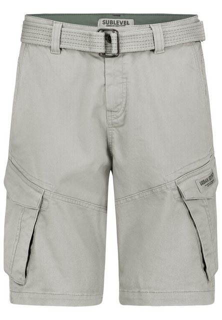 SUBLEVEL Cargoshorts Cargo Bermuda Shorts mit Gürtel und Design Taschen Car günstig online kaufen