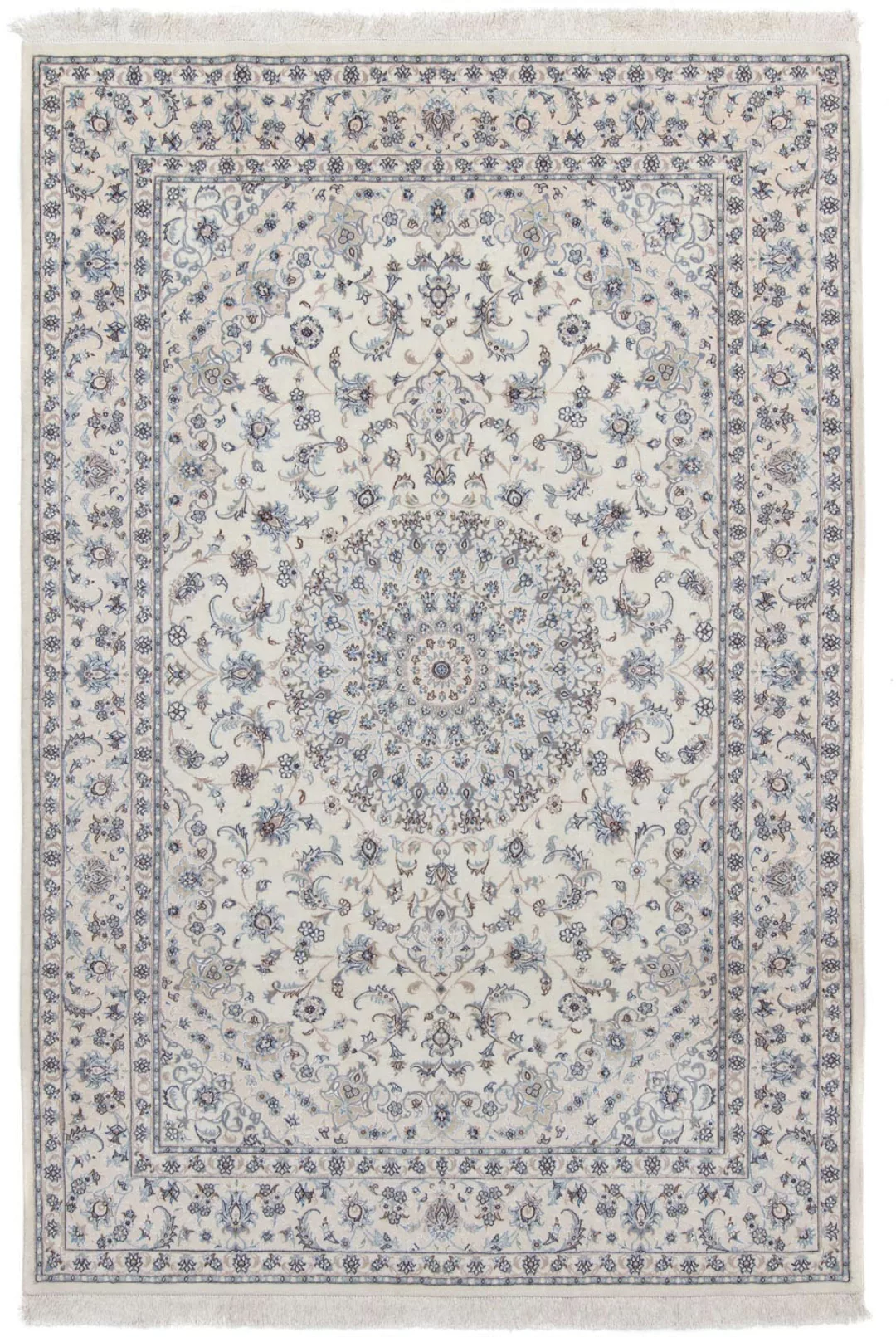 morgenland Wollteppich »Nain 9la Medaillon Argento 304 x 203 cm«, rechtecki günstig online kaufen