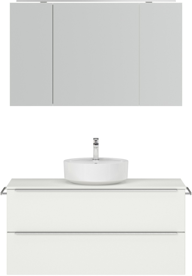 nobilia® Badmöbel-Set »Alvene«, (2 St., vormontiert, mit Soft-Close), inkl. günstig online kaufen