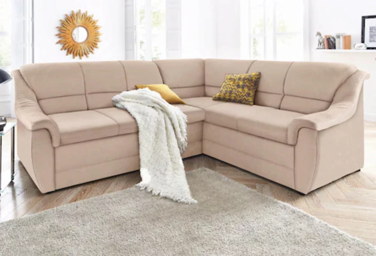 DOMO collection Ecksofa Franzi, wahlweise mit Bettfunktion, Bettkasten und günstig online kaufen