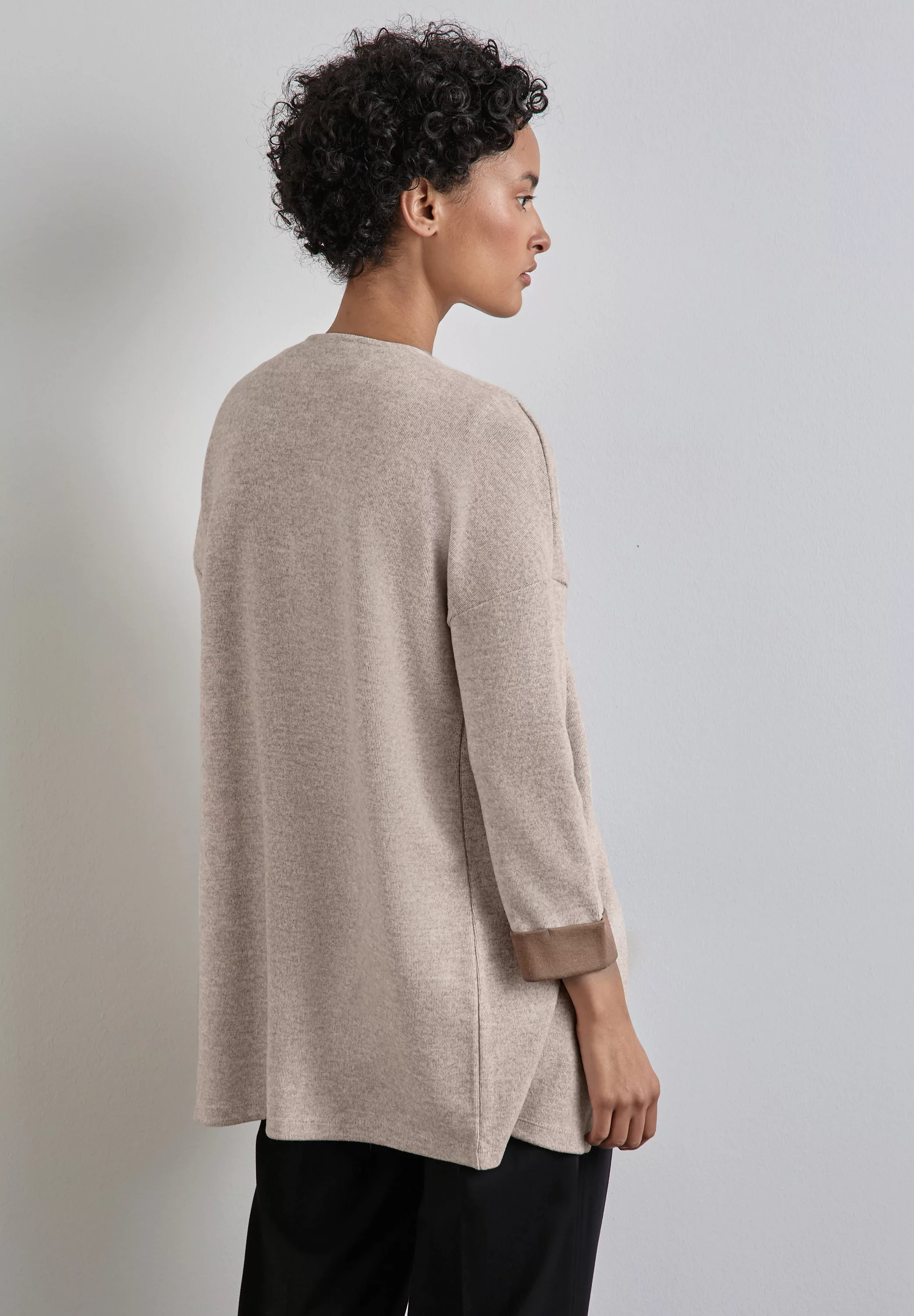 STREET ONE Cardigan, mit Materialmix günstig online kaufen