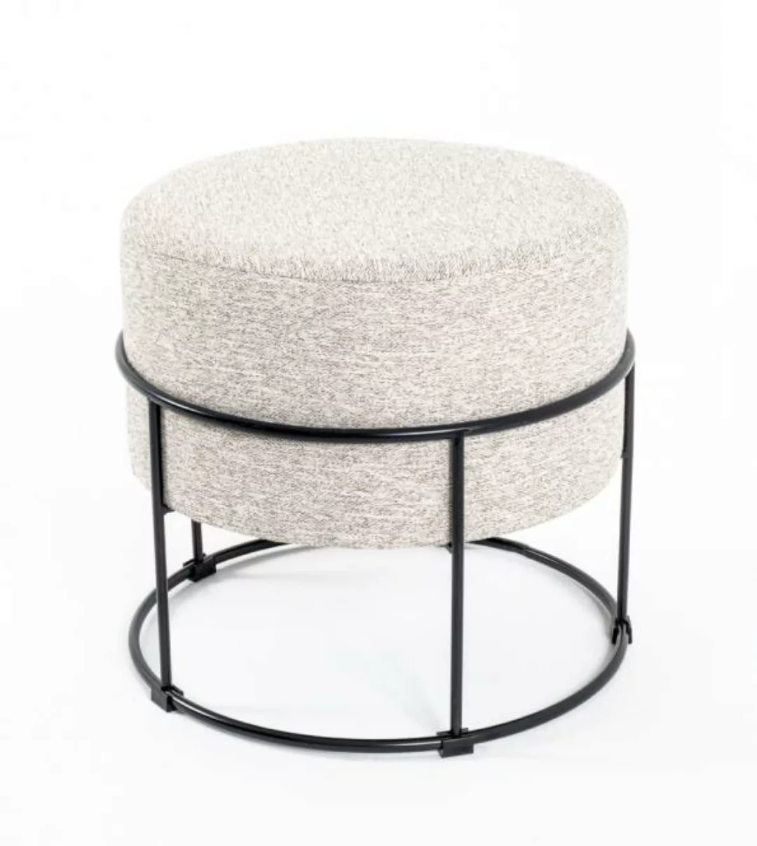 Hocker 22553 von HAKU Schwarz / Creme / Braun günstig online kaufen