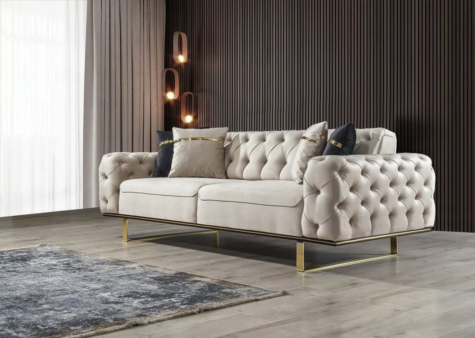 Villa Möbel Sofa Roma, 1 Stk. 3-Sitzer, Quality Made in Turkey, Mikrofaser günstig online kaufen