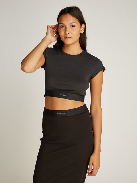 Calvin Klein Underwear T-Shirt RIB CROP TEE mit extra kurzem Schnitt günstig online kaufen