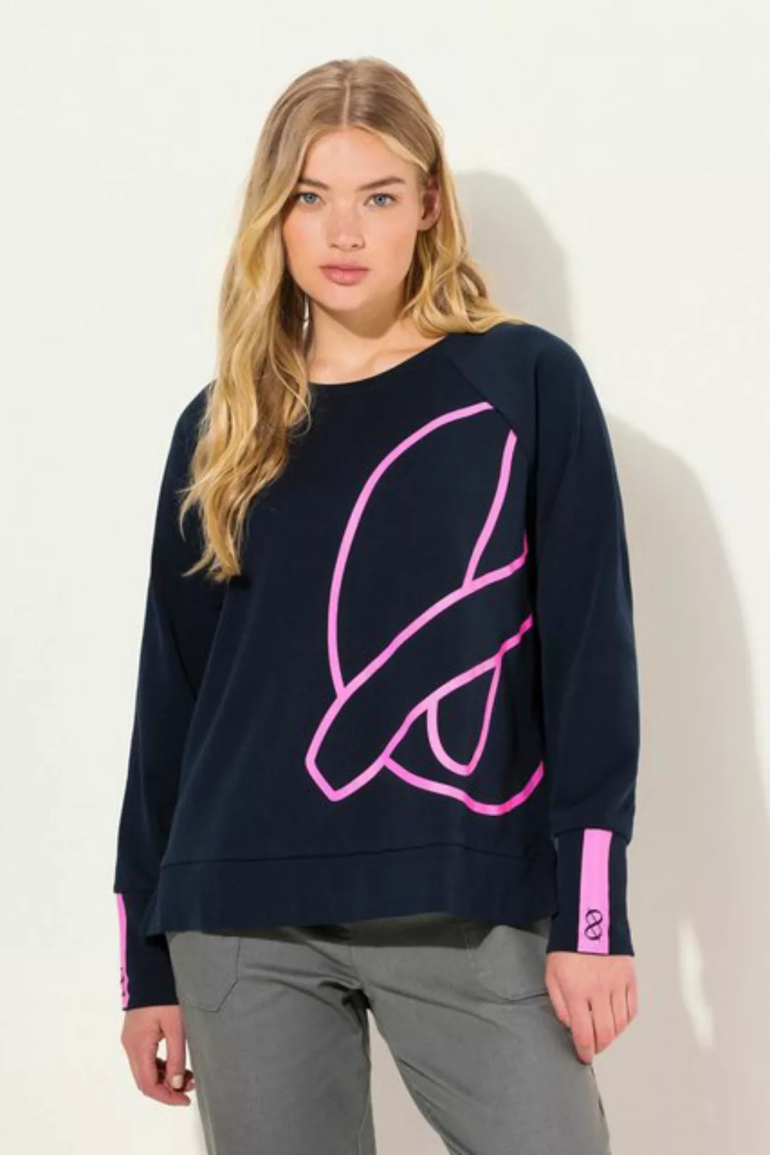 Laurasøn Sweatshirt Sweatshirt Langram Rundhals günstig online kaufen