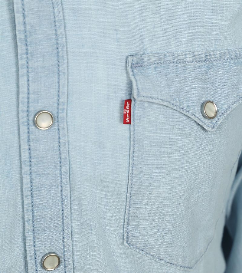 Levi's Barstow Western Hemd Hellblau - Größe XL günstig online kaufen