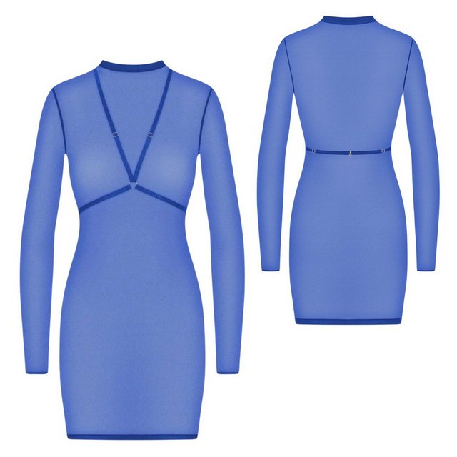 Maison Close Minikleid Maison Close Corps à Corps blaues Tüll Minikleid L günstig online kaufen