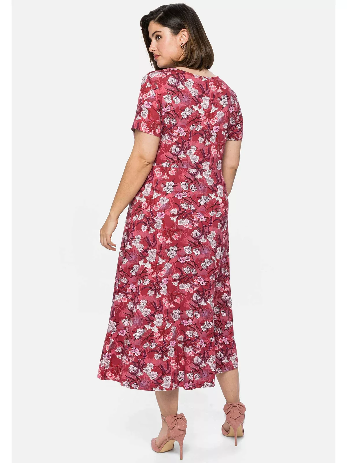 sheego by Joe Browns Jerseykleid "Große Größen", mit Blumendruck, in Midi-L günstig online kaufen