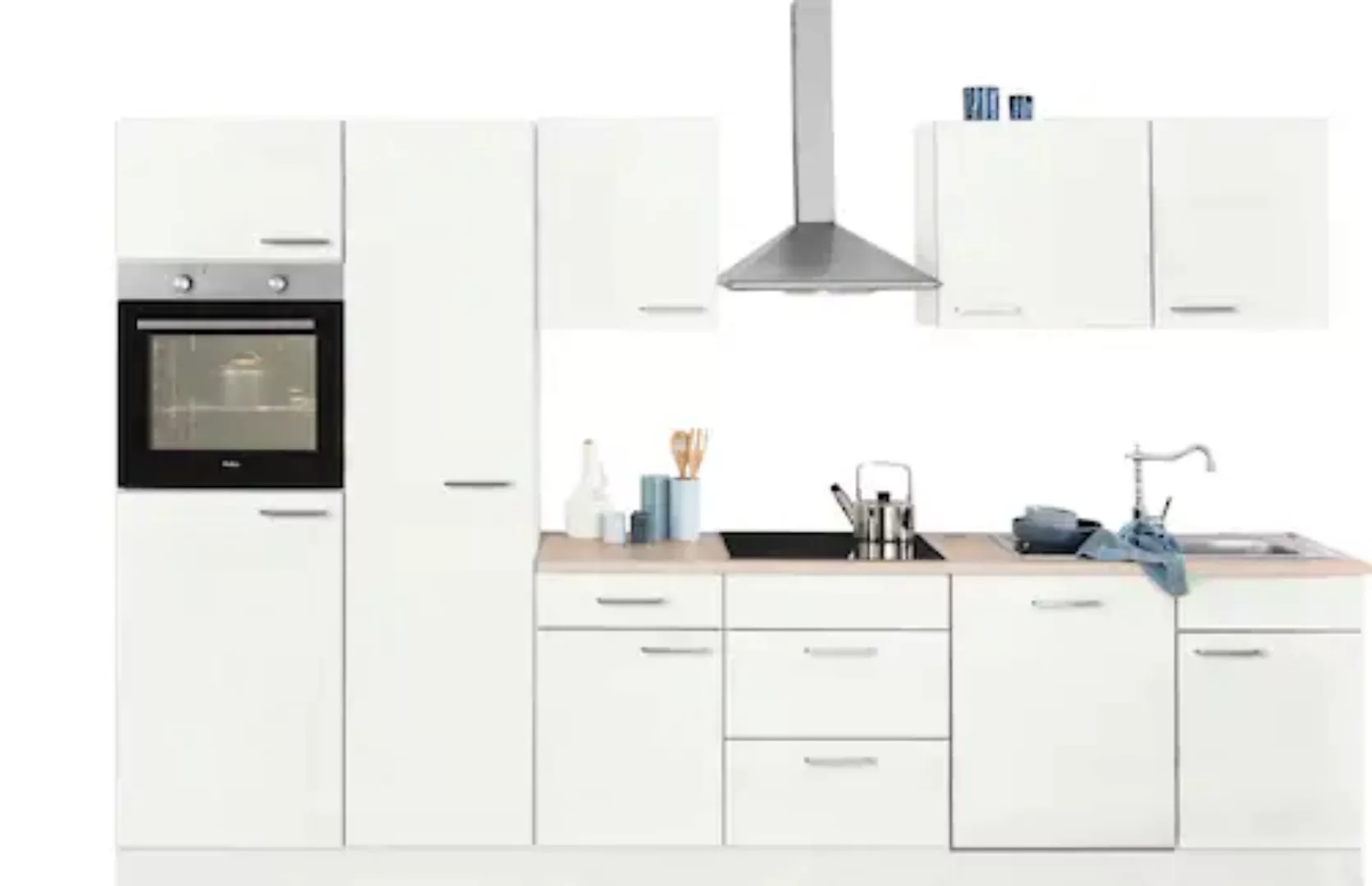wiho Küchen Küchenzeile »Zell«, mit E-Geräten, Breite 310 cm günstig online kaufen
