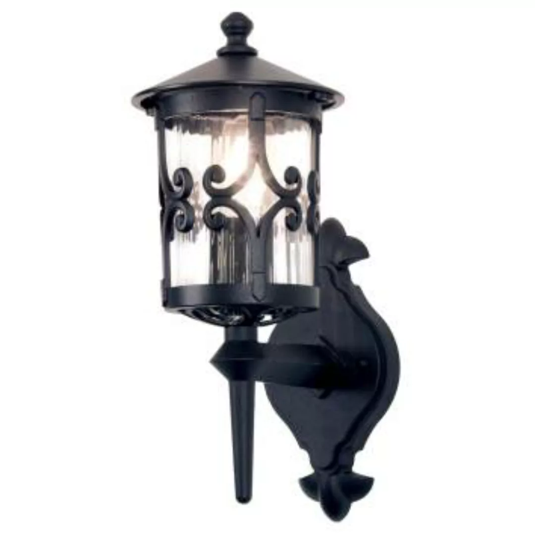 Schwarze Wandlampe Aluminium IP23 Rustikal dekorativ günstig online kaufen