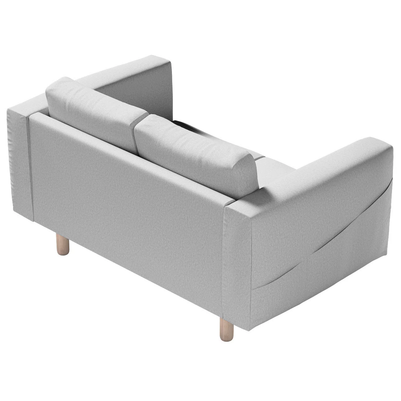 Bezug für Norsborg 2-Sitzer Sofa, szary, Norsborg 2-Sitzer Sofabezug, Madri günstig online kaufen