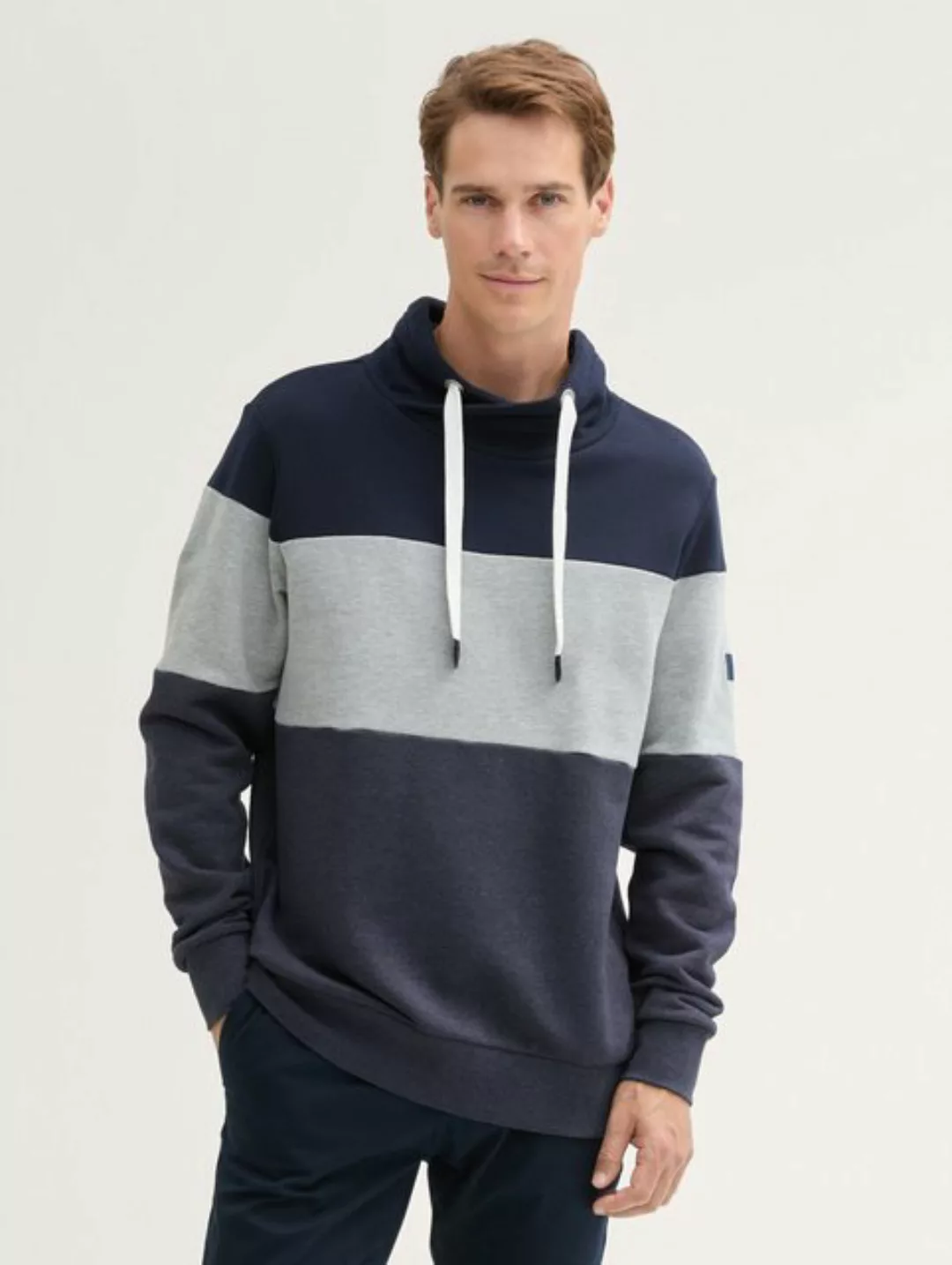 TOM TAILOR Sweatshirt Snood mit Colour Blocking günstig online kaufen