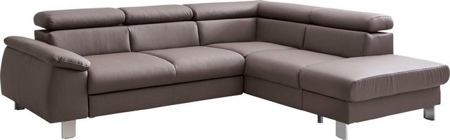 COTTA Ecksofa "Komaris L-Form", inklusive Kopf- bzw. Rückenverstellung, wah günstig online kaufen