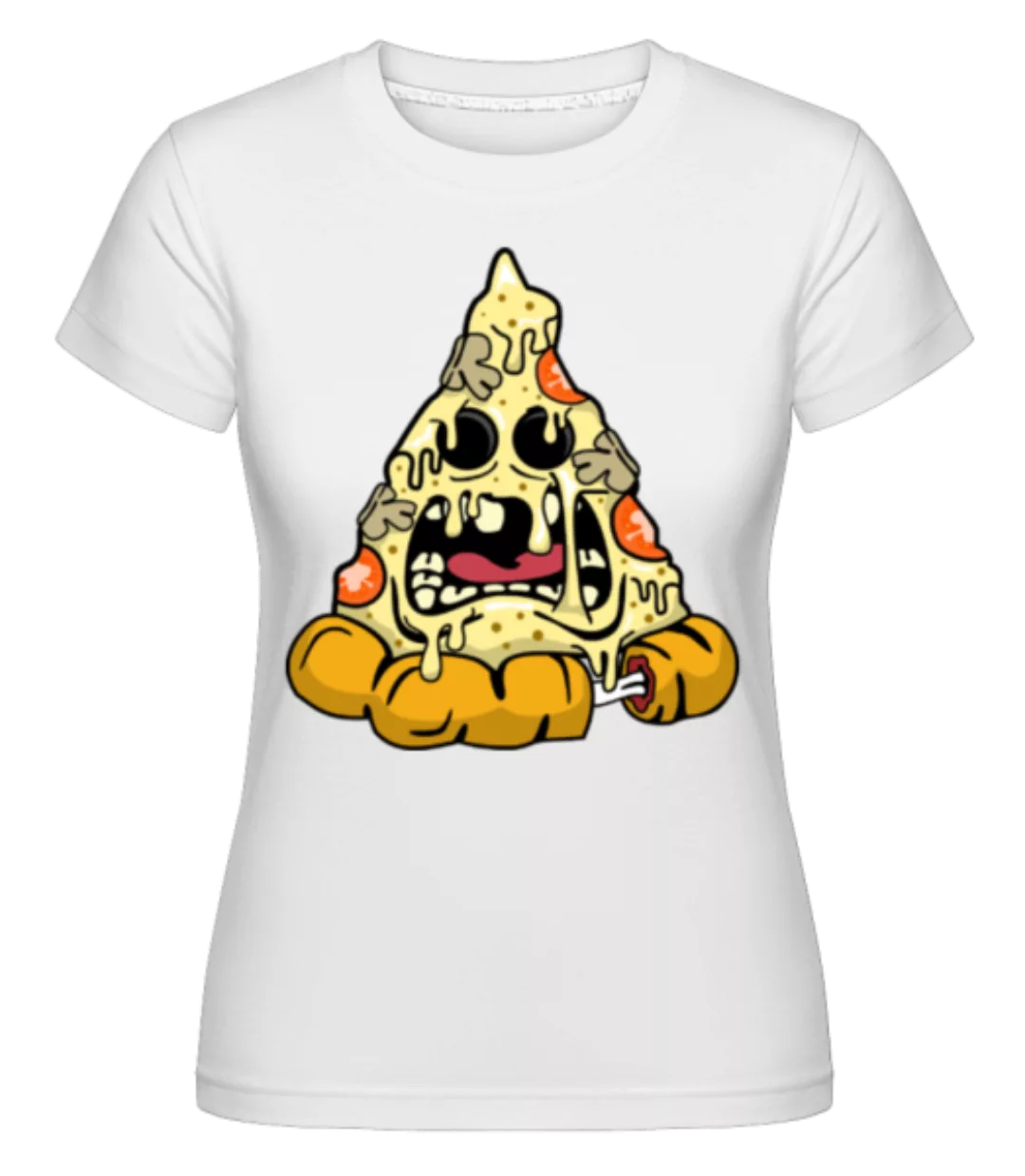 Pizza Monster Pyramid · Shirtinator Frauen T-Shirt günstig online kaufen