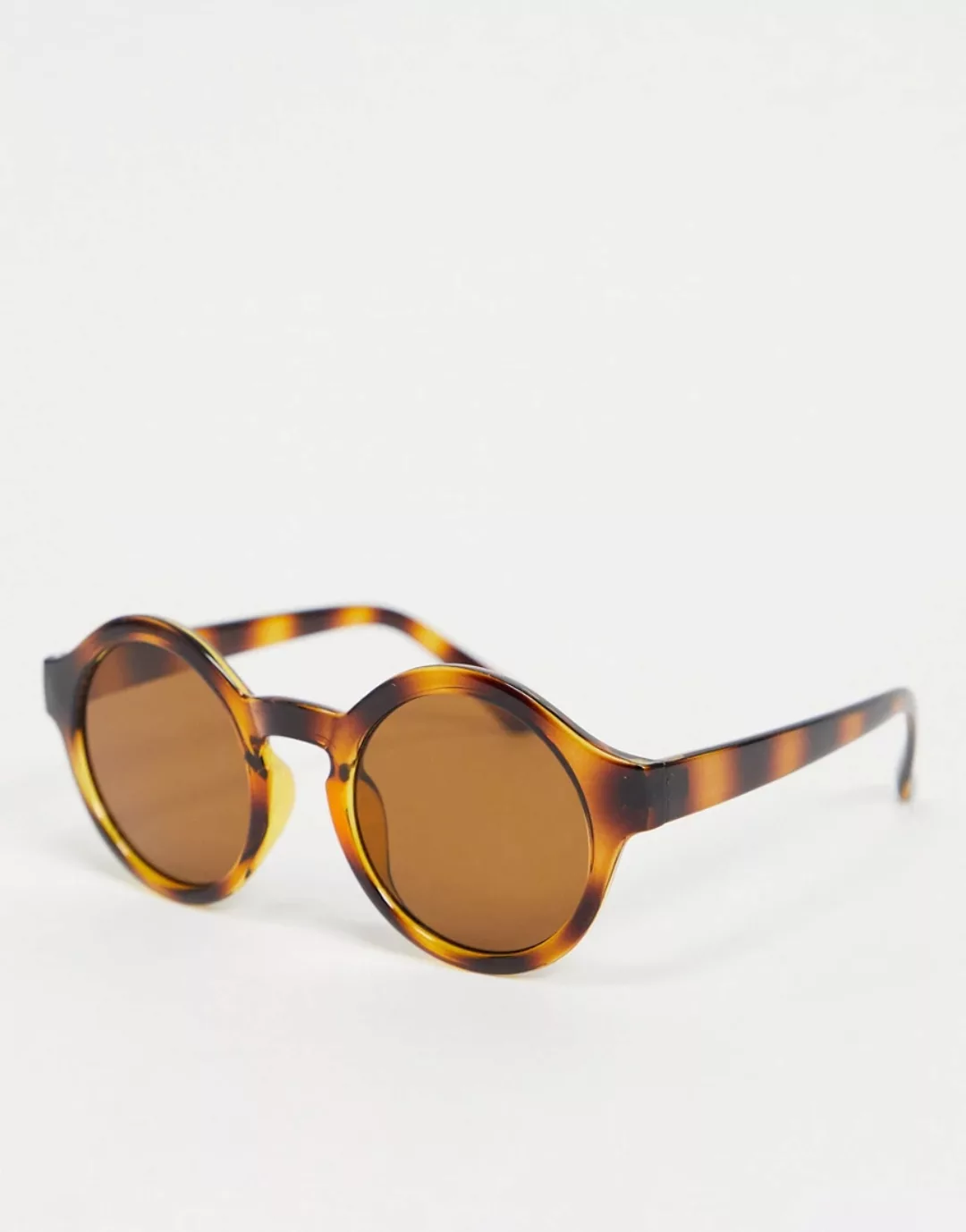 My Accessories London – Runde Sonnenbrille in Schildpatt-Optik mit Kunststo günstig online kaufen