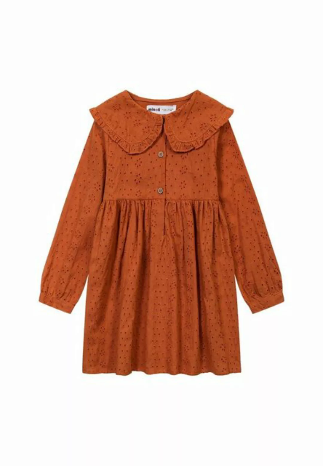 MINOTI Druckkleid Boderie-Kleid mit Kragen (1y-8y) günstig online kaufen