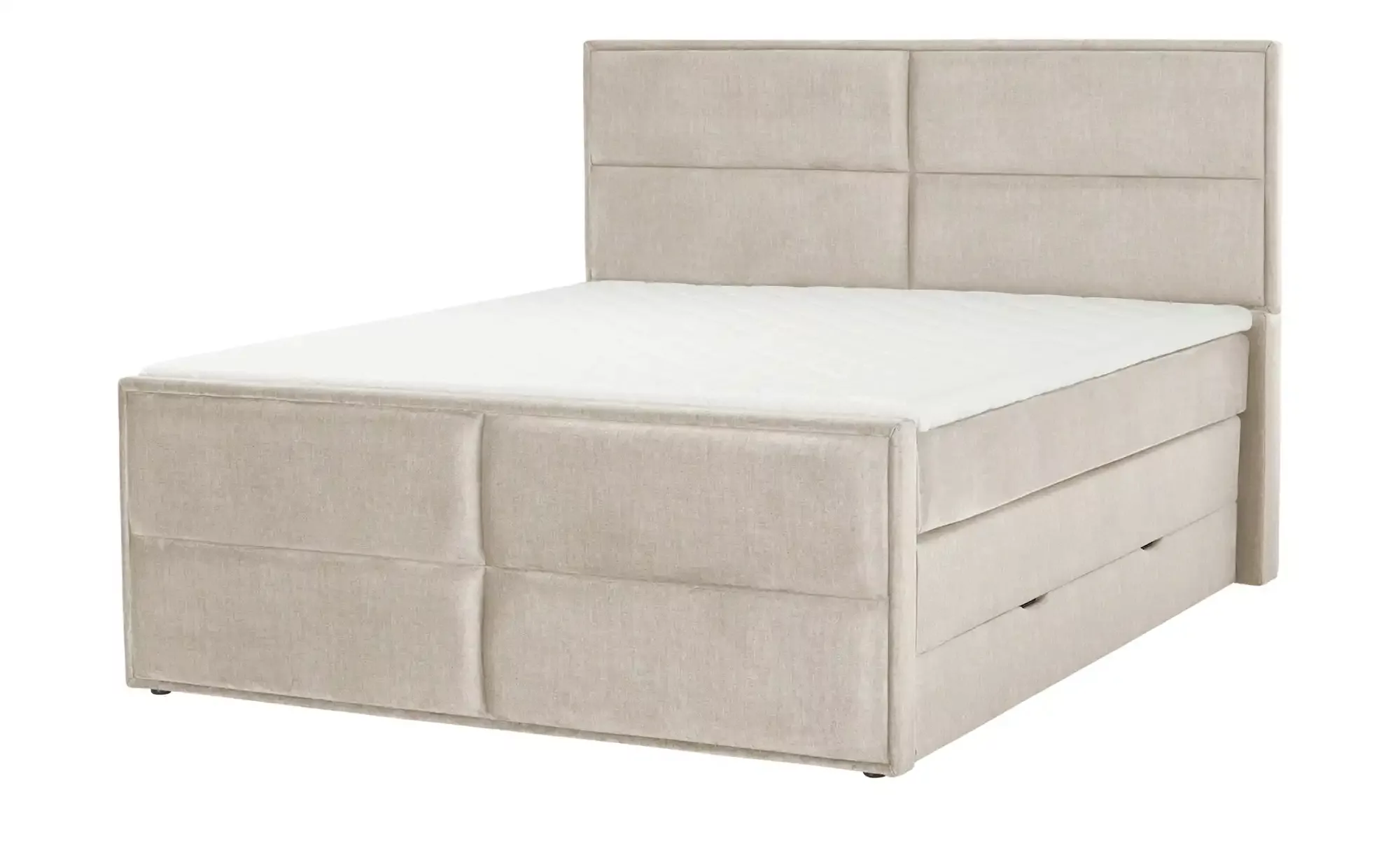 uno Boxspringbett mit Stauraum  Croco ¦ beige ¦ Maße (cm): B: 157 H: 136 Be günstig online kaufen