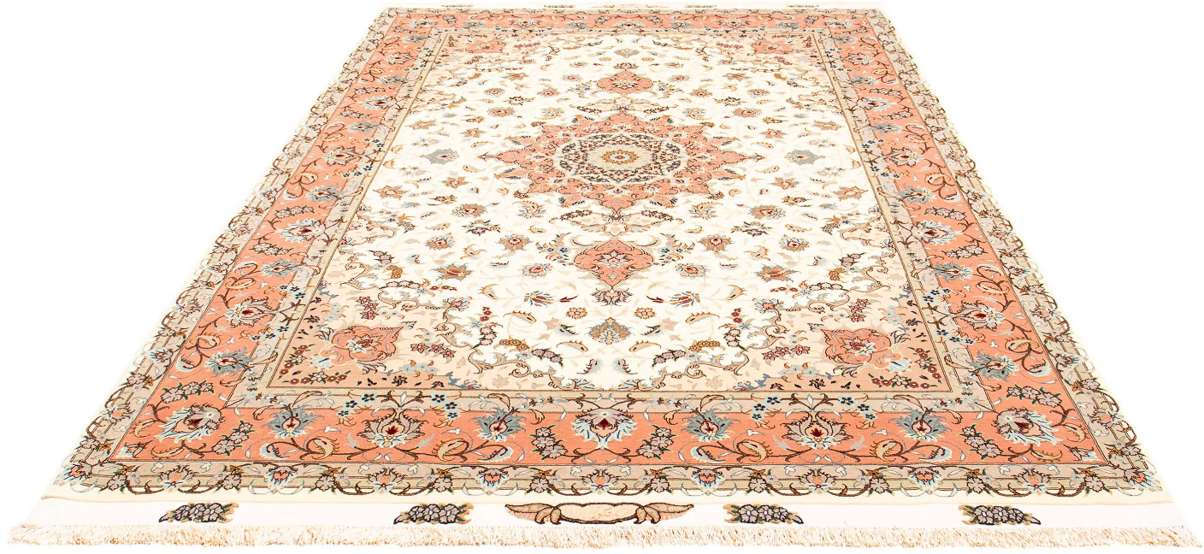 morgenland Orientteppich »Perser - Täbriz - Royal - 300 x 197 cm - beige«, günstig online kaufen