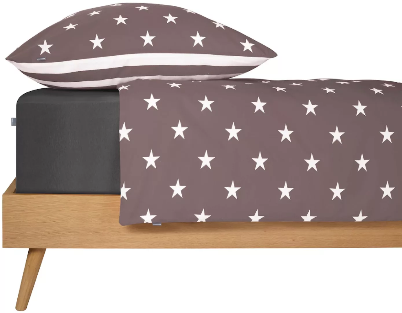 Schiesser Wendebettwäsche »Stars & Stripes aus weicher Baumwolle mit Sterne günstig online kaufen