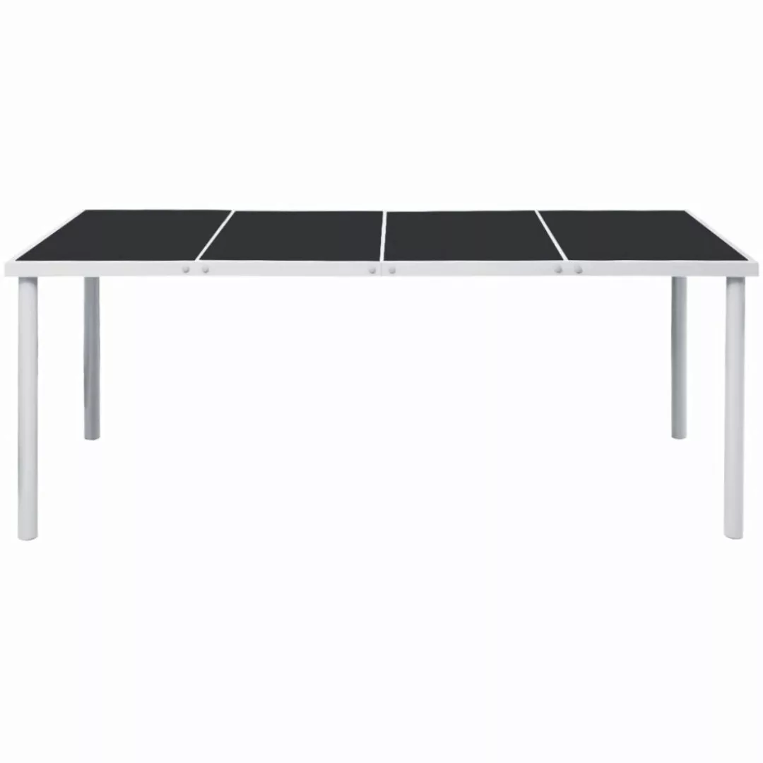 Garten-esstisch 190 X 90 X 74 Cm Schwarz günstig online kaufen