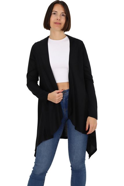 malito more than fashion Cardigan 806 assymetrisches langarm Basic Jäckchen günstig online kaufen