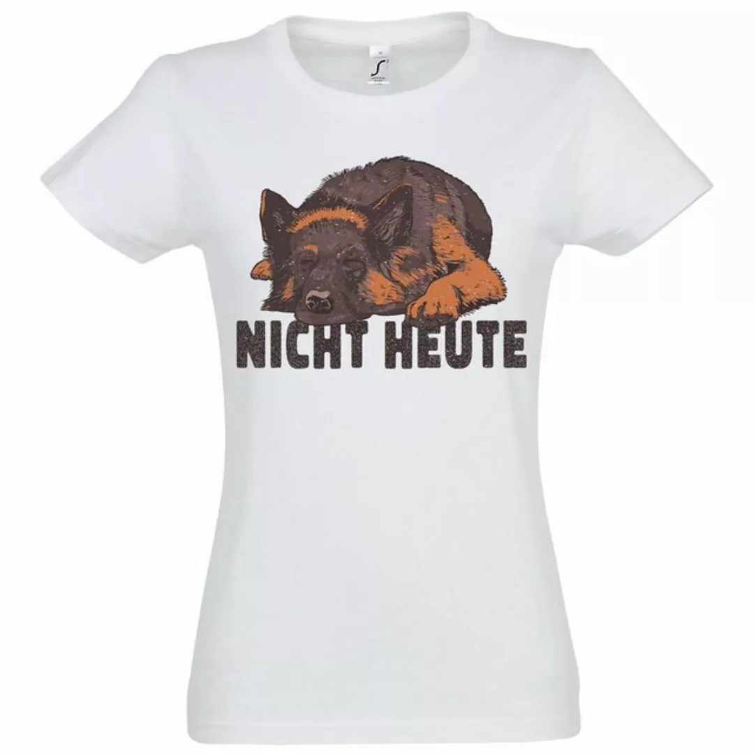 Youth Designz T-Shirt Hund Nicht Heute Damen T-Shirt mit modischem Print günstig online kaufen