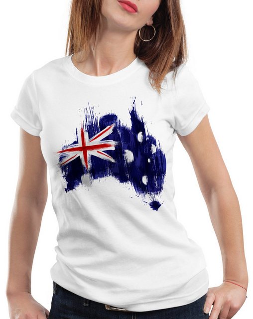 style3 T-Shirt Flagge Australien Fußball Sport Australia WM EM Fahne günstig online kaufen