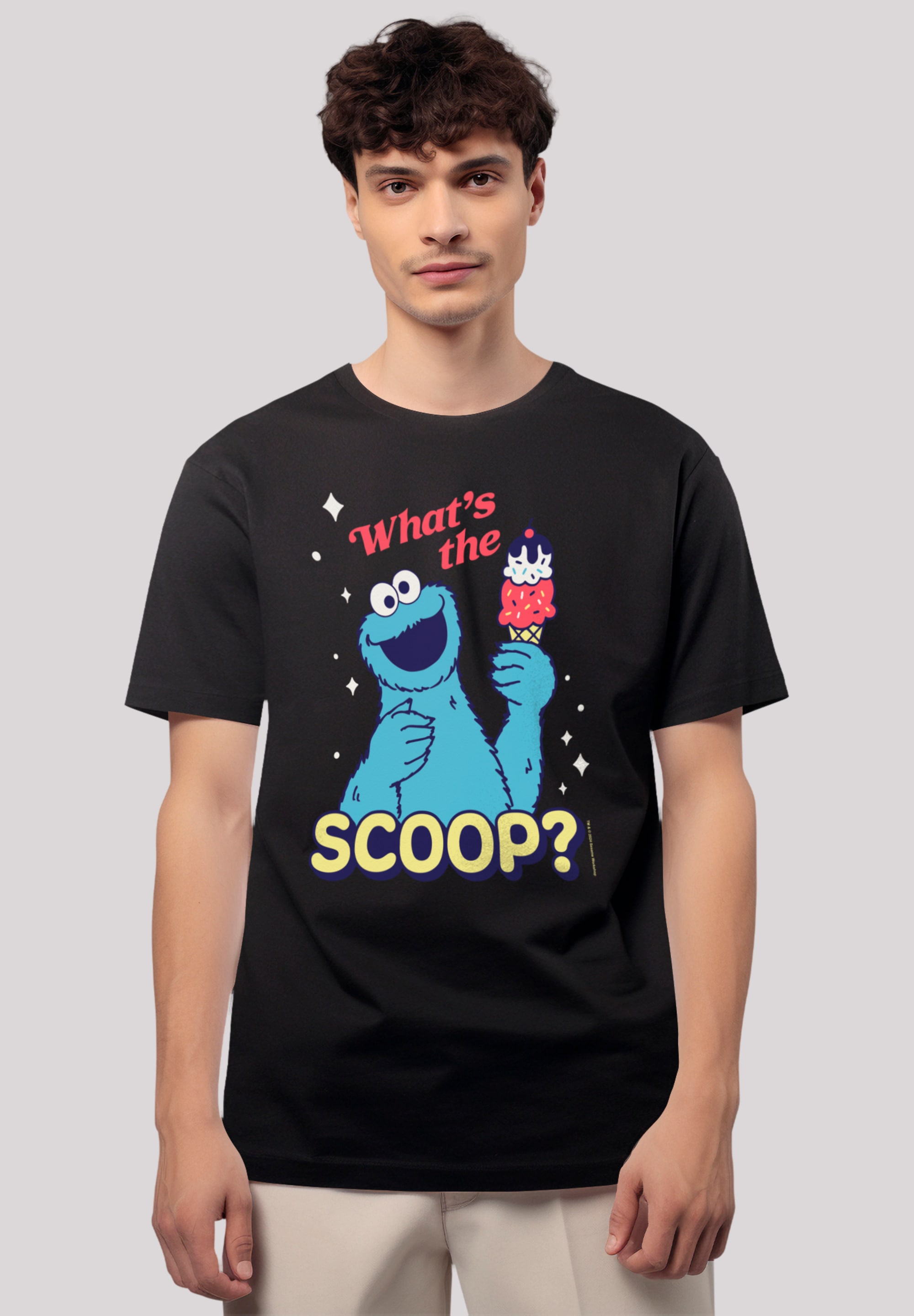 F4NT4STIC T-Shirt "Sesamstraße Cookie Monster Scoop", Premium Qualität günstig online kaufen