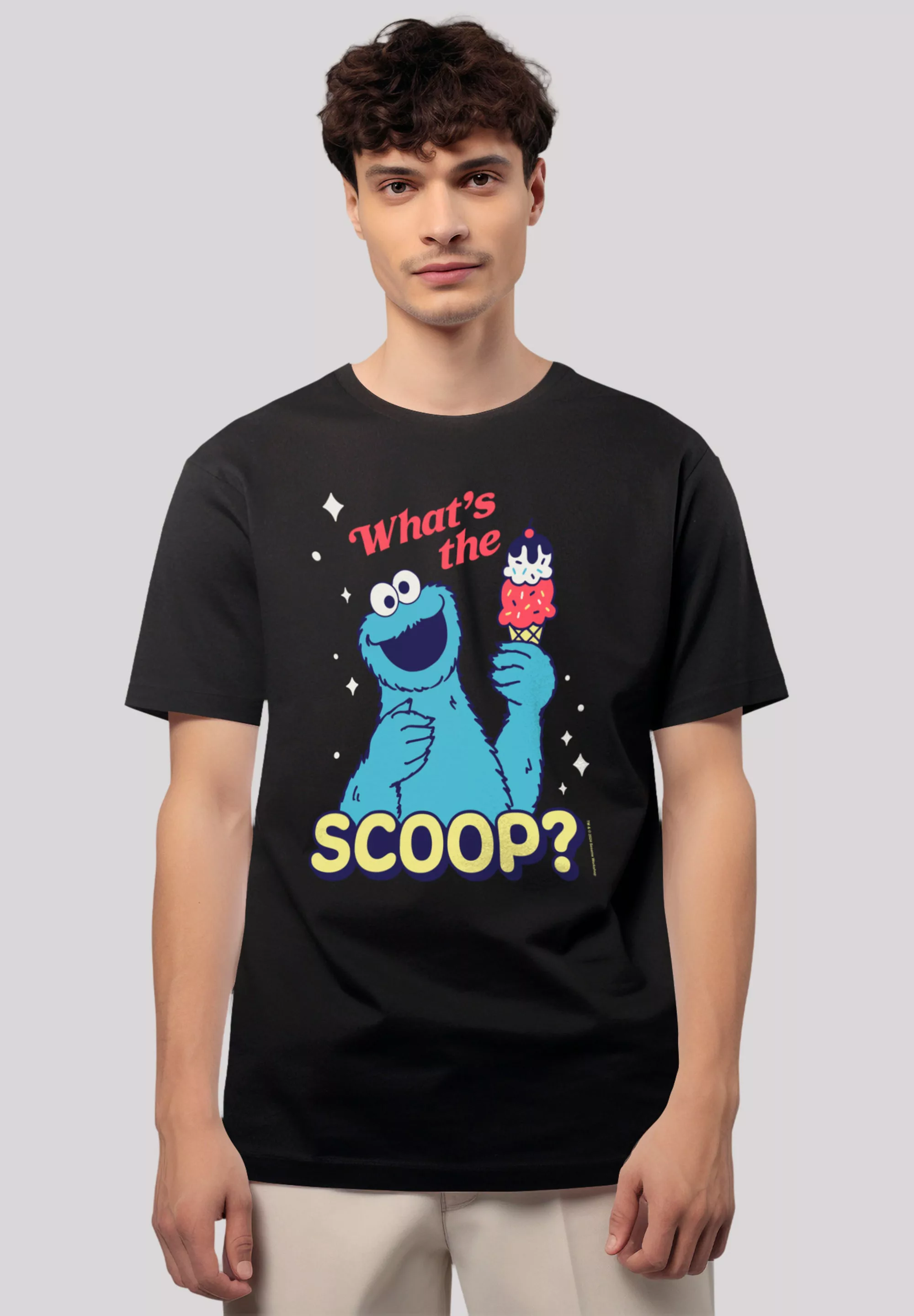 F4NT4STIC T-Shirt "Sesamstraße Cookie Monster Scoop", Premium Qualität günstig online kaufen