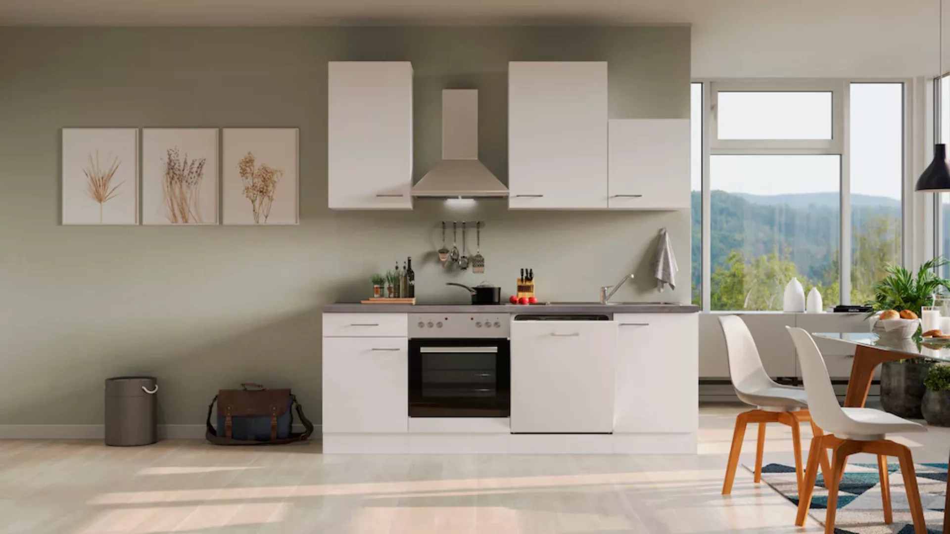 Flex-Well Küche »Neo«, Breite 220 cm, mit und ohne E-Geräte lieferbar günstig online kaufen